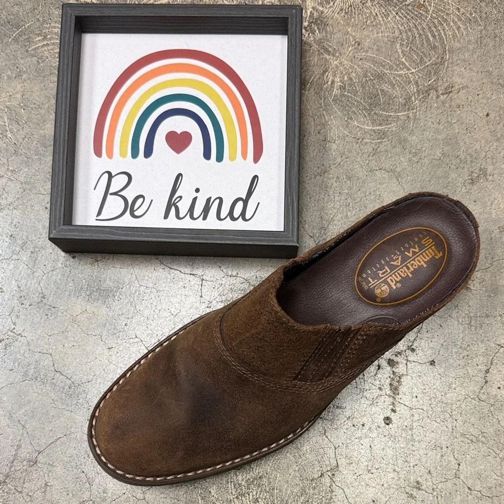 Timberland Brown Suede Mules